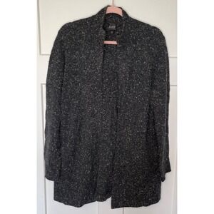 Eileen Fisher Dark Charcoal Gray sweater w/ pockets Women's‎  Medium - EUC